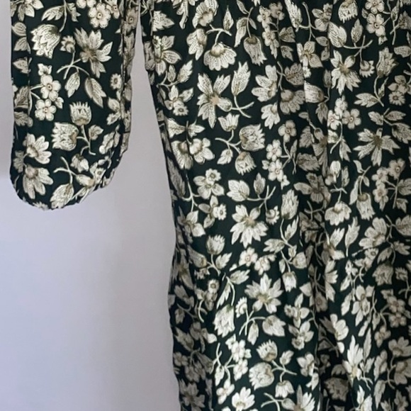 Women's Old Navy Green Floral Long Sleeve Dress - Picture 9 of 9